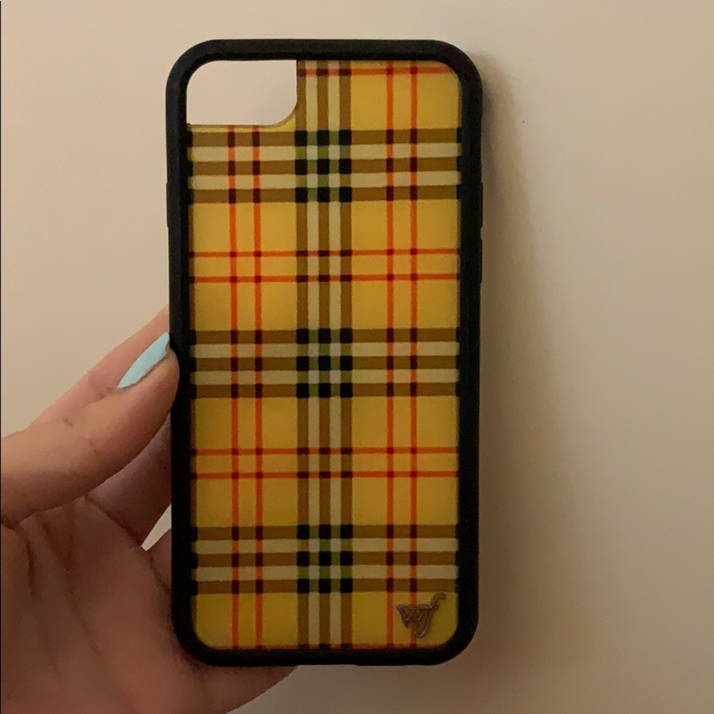 Plaid wildflower case